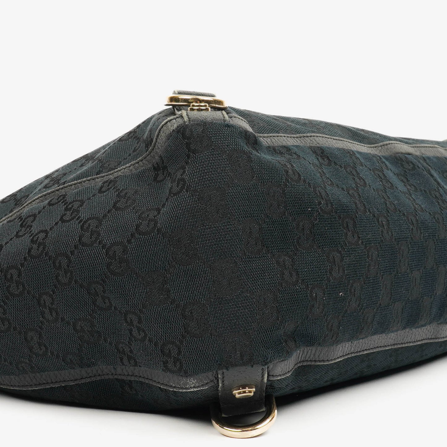 Gucc Monogram GG Canvas Black Abbey Tote Bag