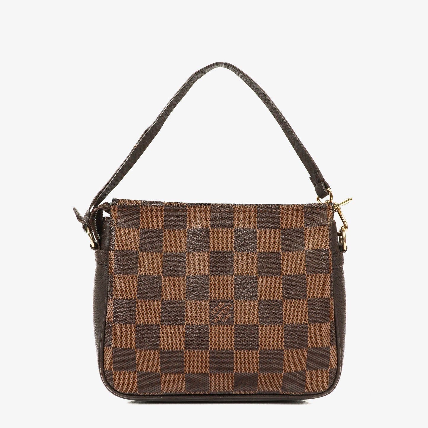 Louis Vuitton Trousse Pochette Damier Ebene Make Up Bag