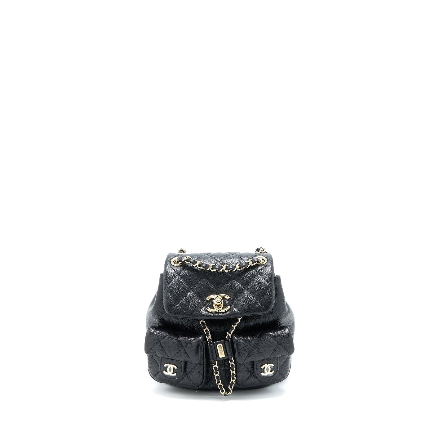 Chanel 23p Mini Triple Pack Backpack Caviar Black L (Microchip)
