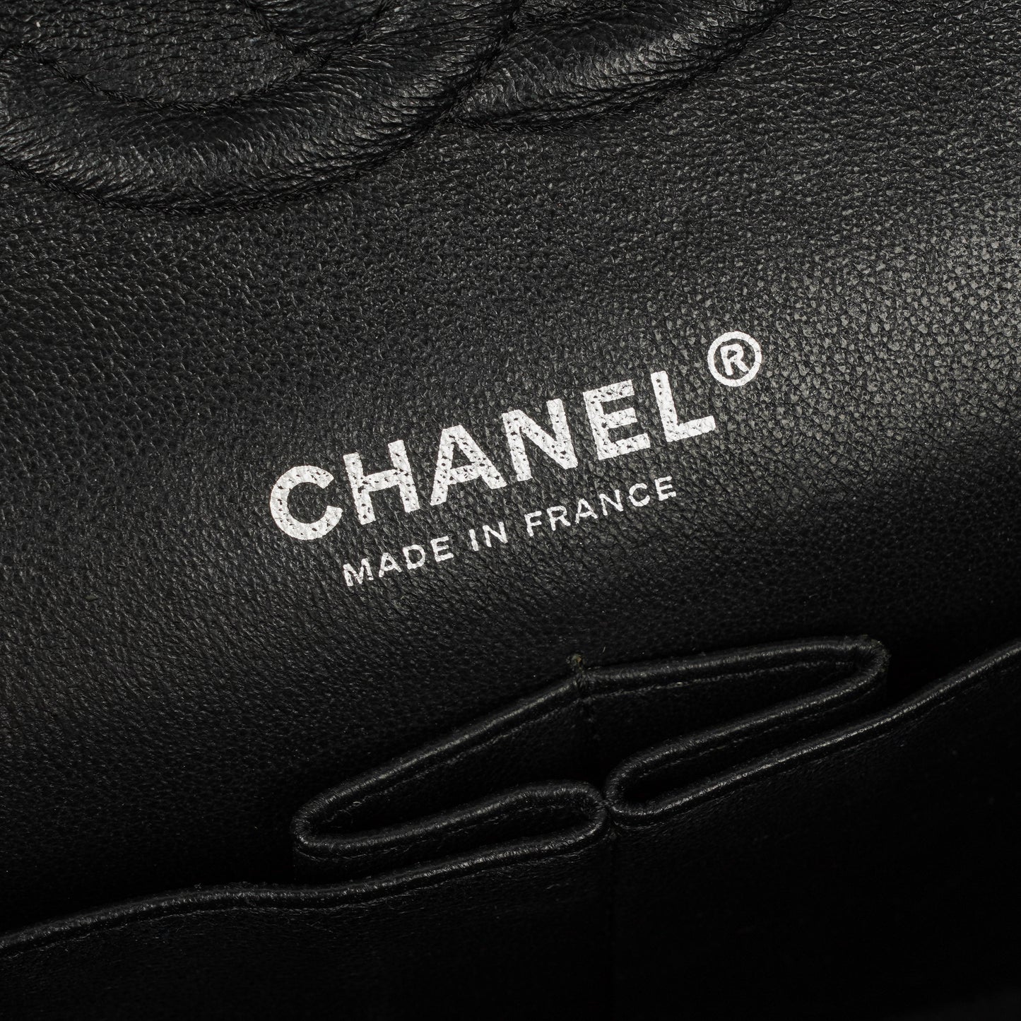 Chanel Timeless Classic Double Flap Bag Stripe Patent Leather And Silver-tone Hardware