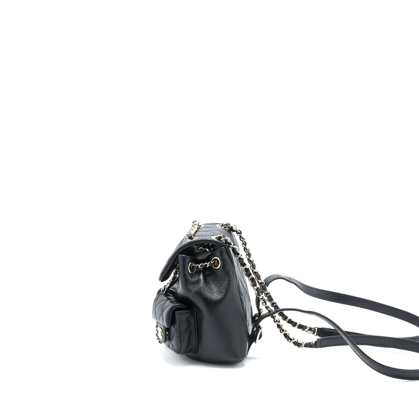 Chanel 23p Mini Triple Pack Backpack Caviar Black L (Microchip)