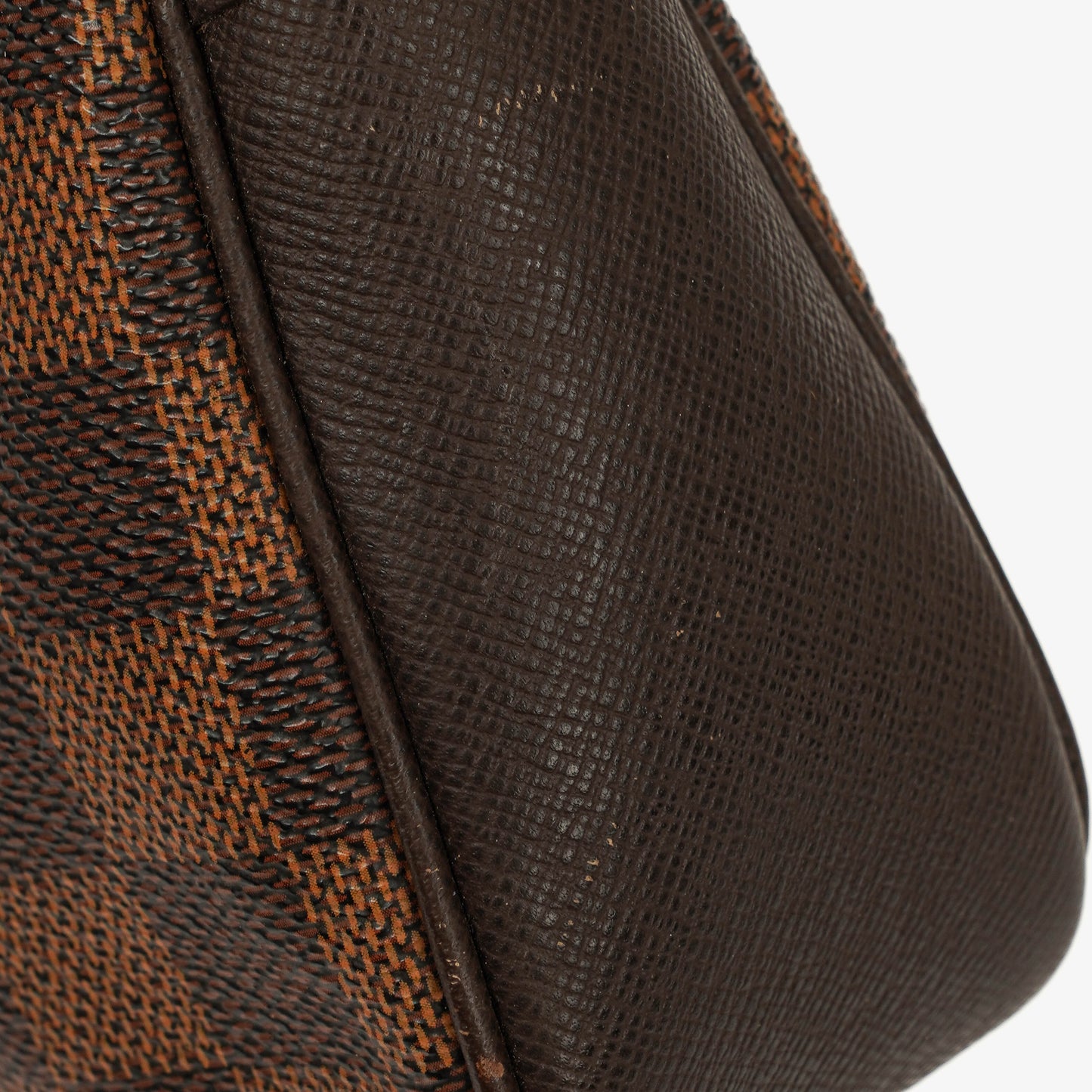 Louis Vuitton Trousse Pochette Damier Ebene Make Up Bag