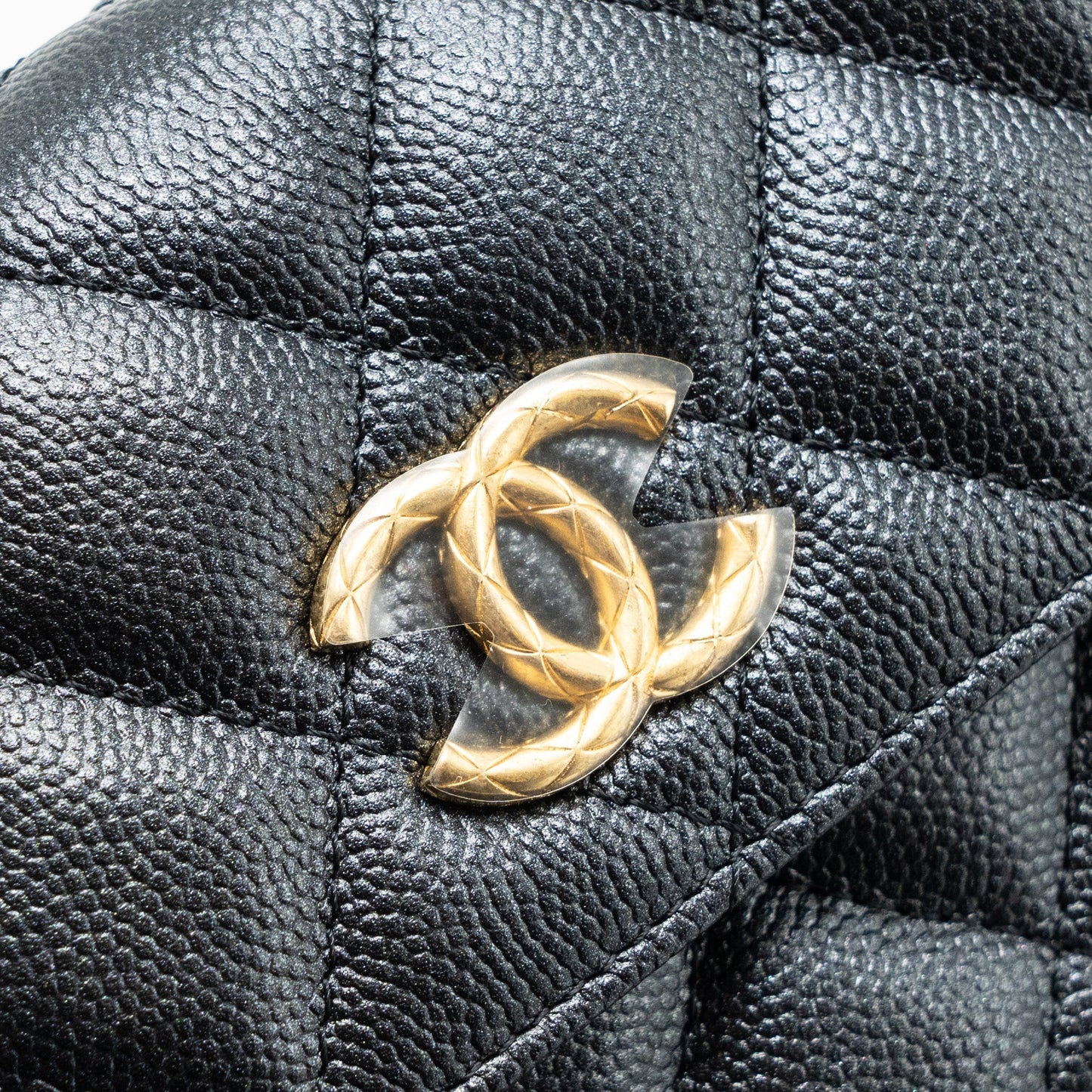 Chanel Mini Flap Bag With Adjustable Chains Caviar Black (microchip)