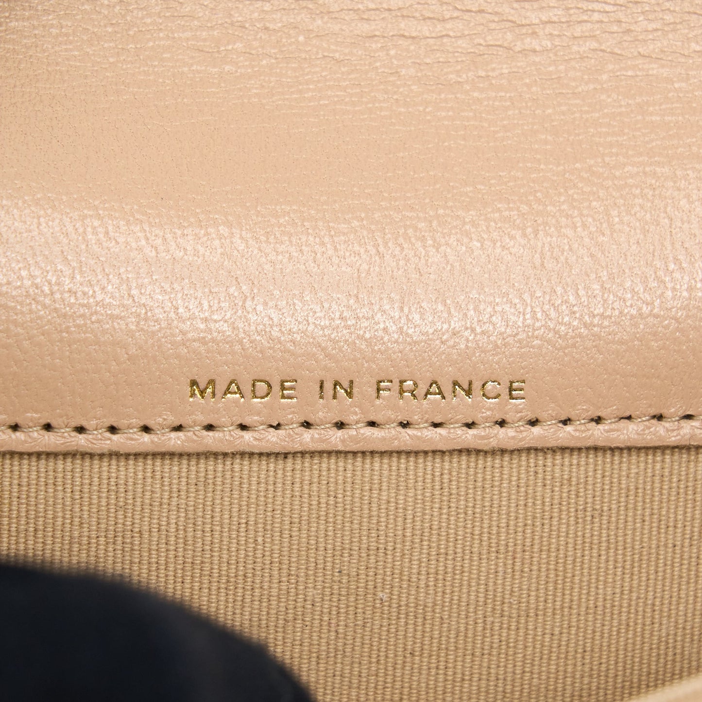 Chanel Classic Flap Card Holder Lambskin Beige L