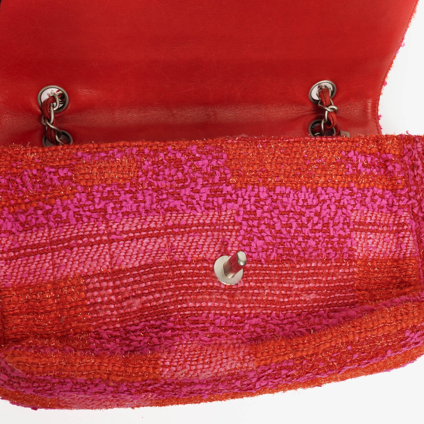 Chanel Multicolor Tweed Medium Classic Single Flap Bag