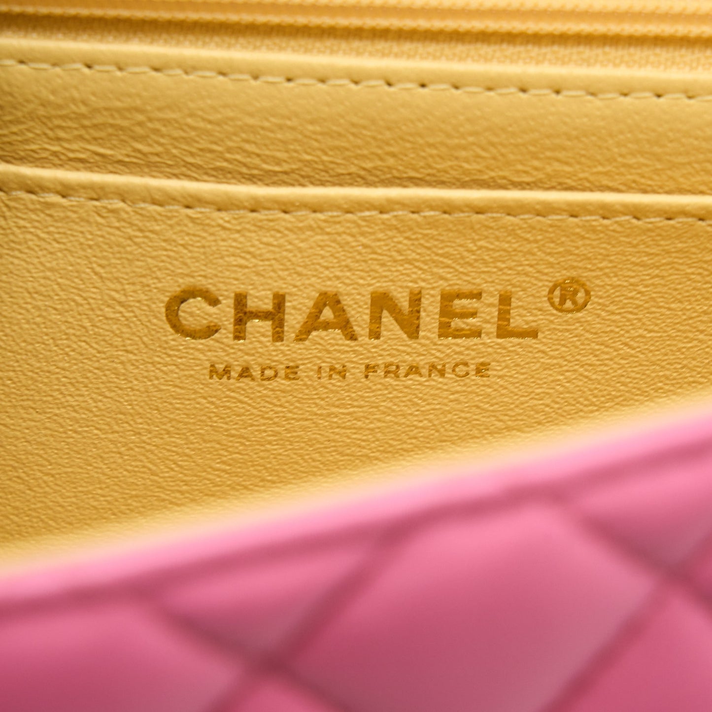 Chanel 21P Mini Rectangular Flag Bag Lambskin Pink With Multi Hardware