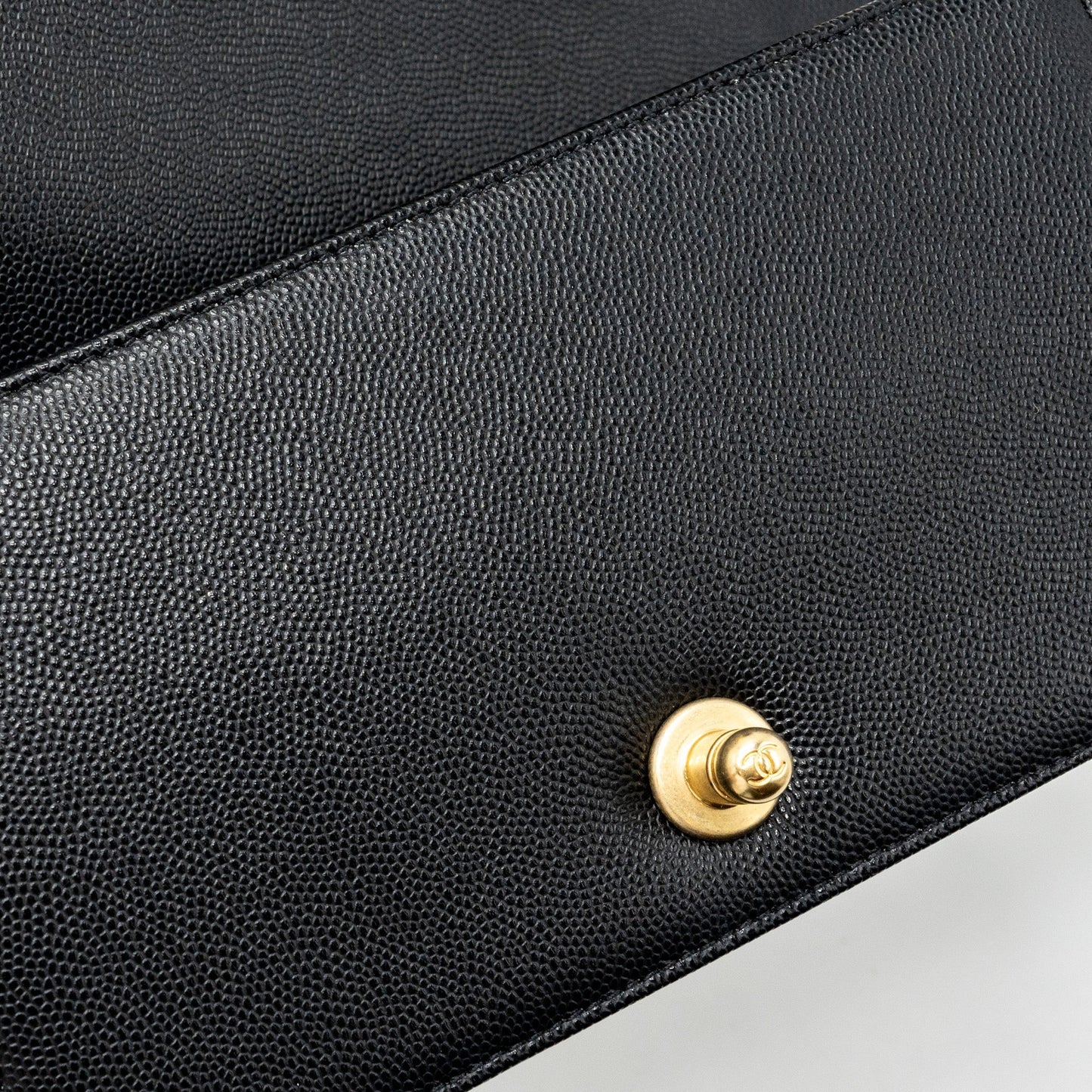 Chanel Small Boy Bag Caviar Black  (Microchip)