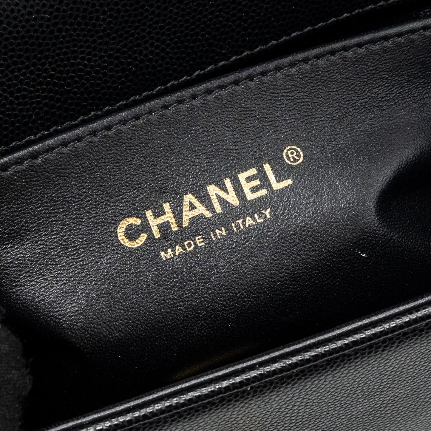 Chanel Small Boy Bag Caviar Black  (Microchip)