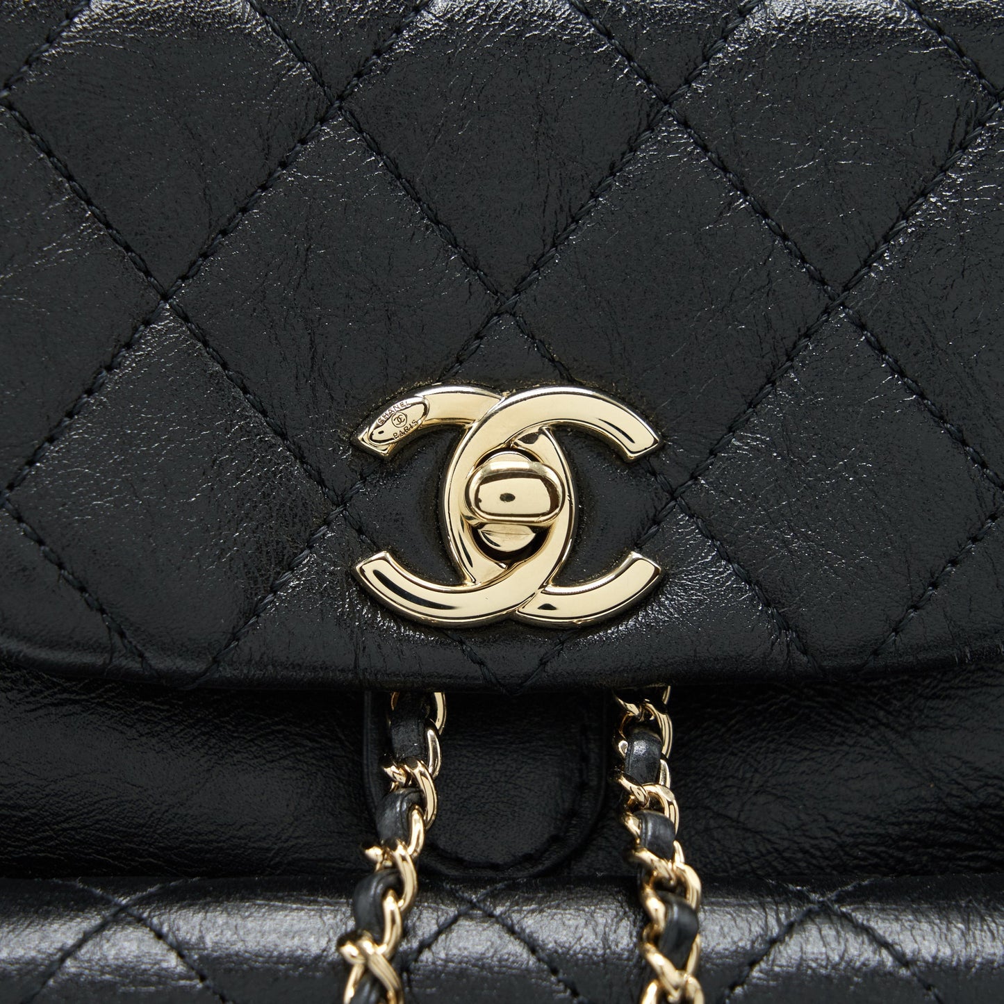 Chanel 22C Mini Duma Backpack Calfskin Black L