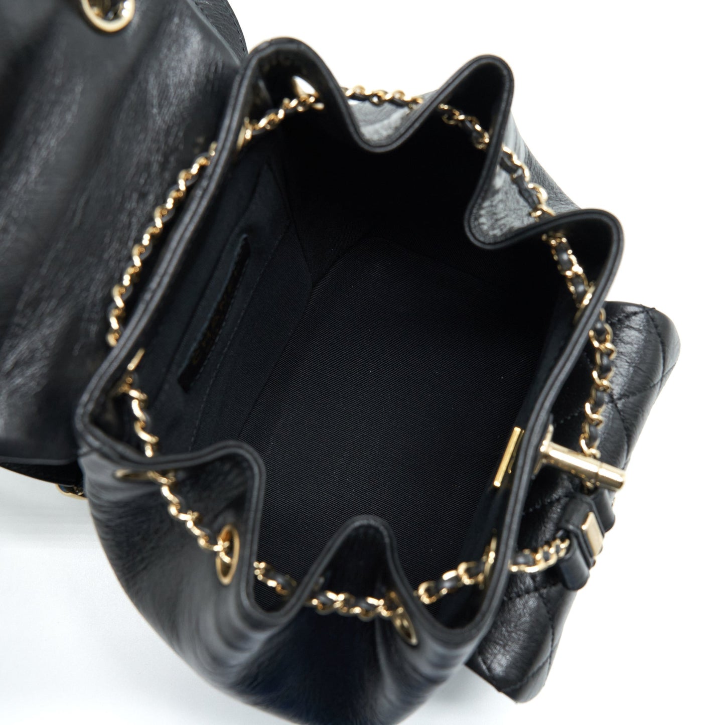 Chanel 22C Mini Duma Backpack Calfskin Black L
