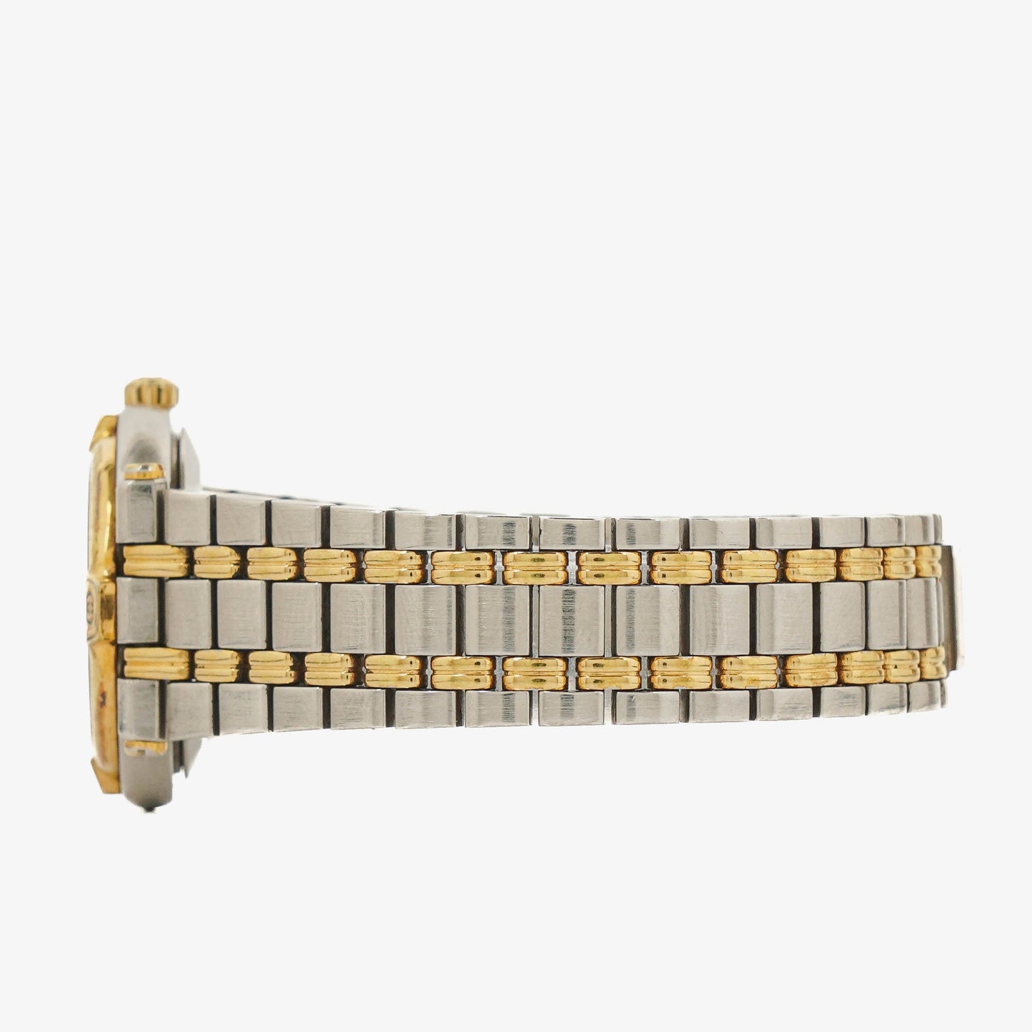 Gucci 9000 Round Stainless Steel Case With Gold-Tone Accents Watch