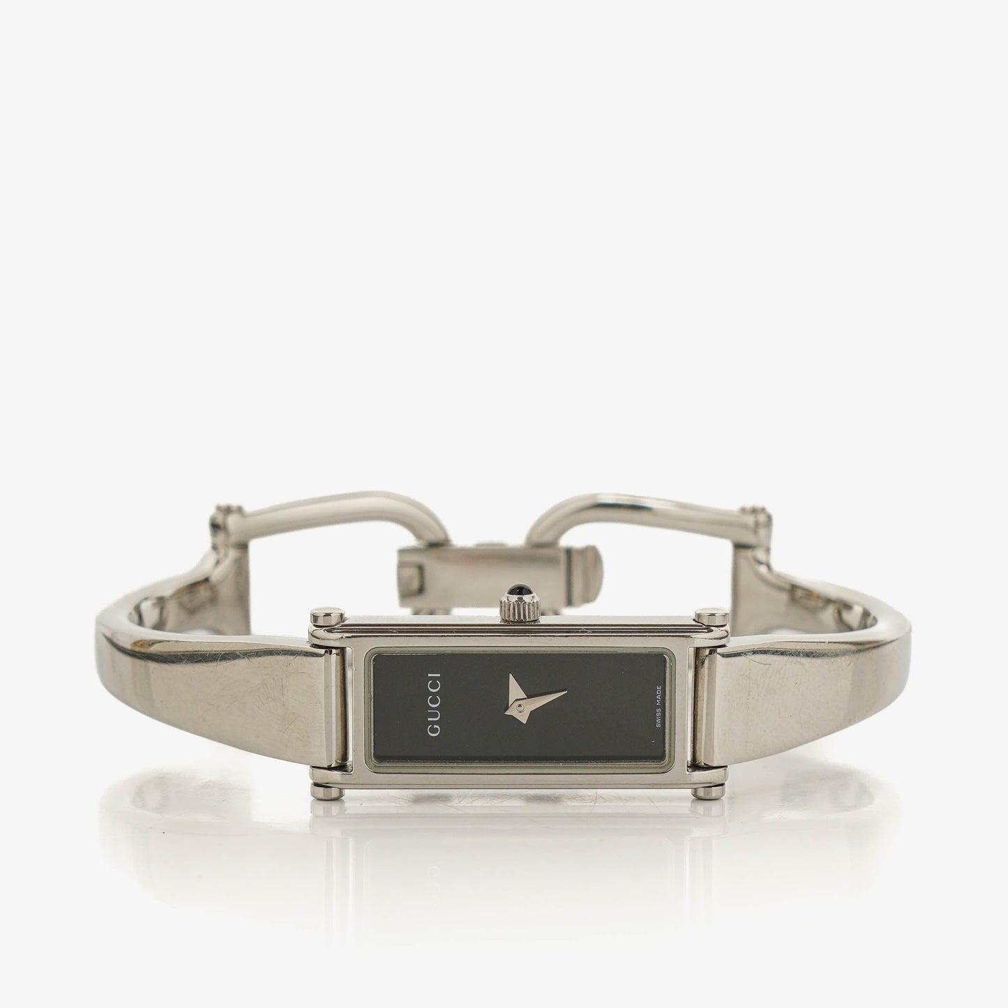Gucci 1500L Rectangular Stainless Steel Watch