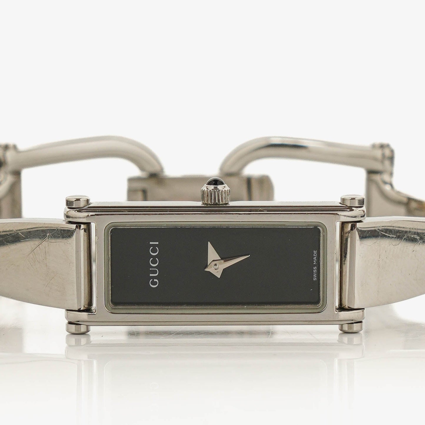 Gucci 1500L Rectangular Stainless Steel Watch