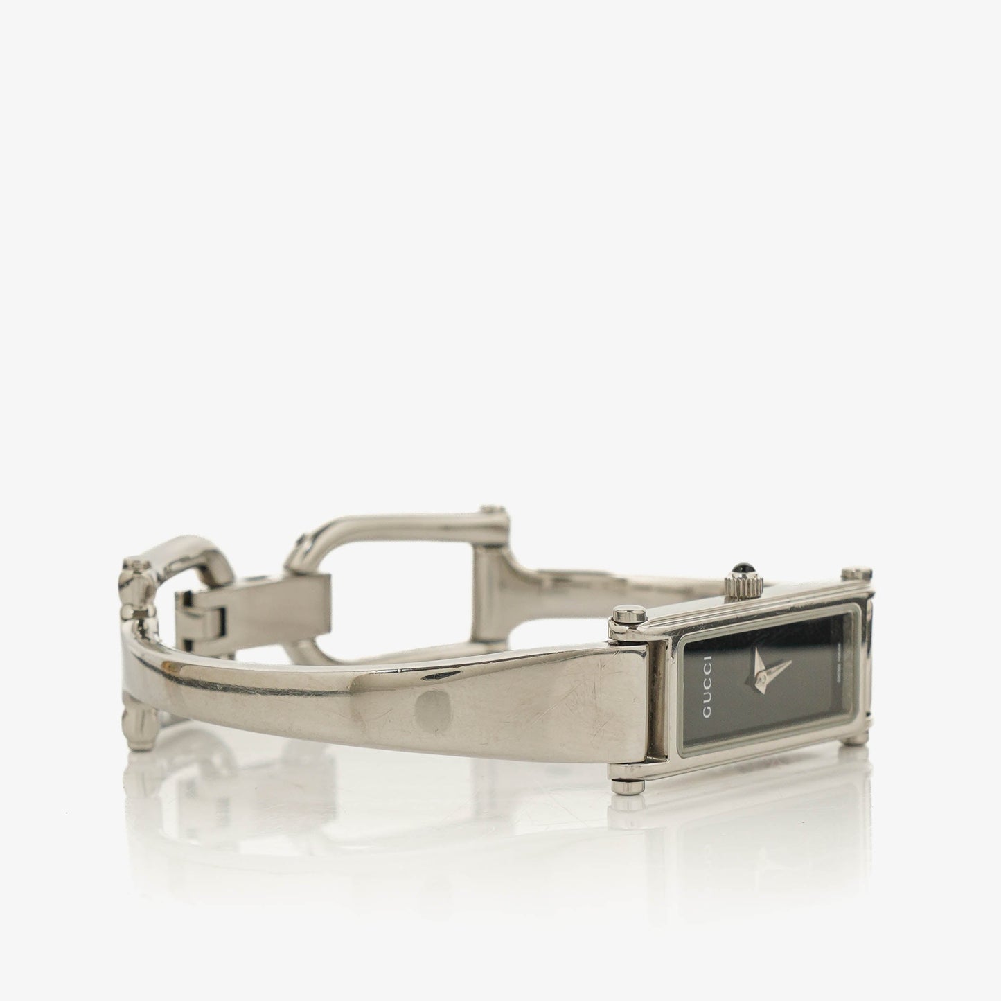 Gucci 1500L Rectangular Stainless Steel Watch