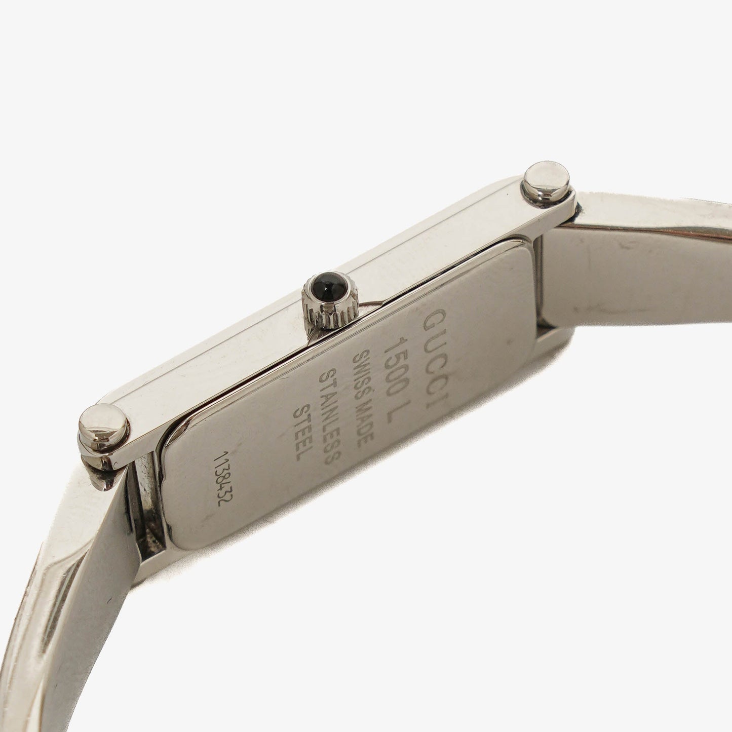 Gucci 1500L Rectangular Stainless Steel Watch