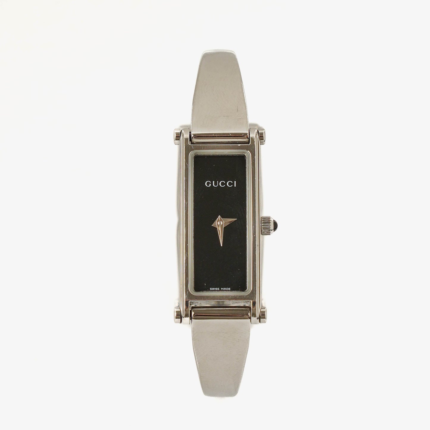 Gucci 1500L Rectangular Stainless Steel Watch