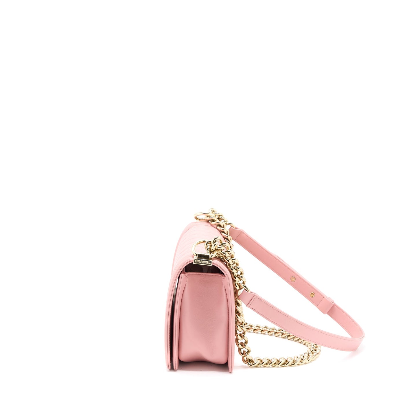 Chanel Medium Boy Bag Calfskin Pink L