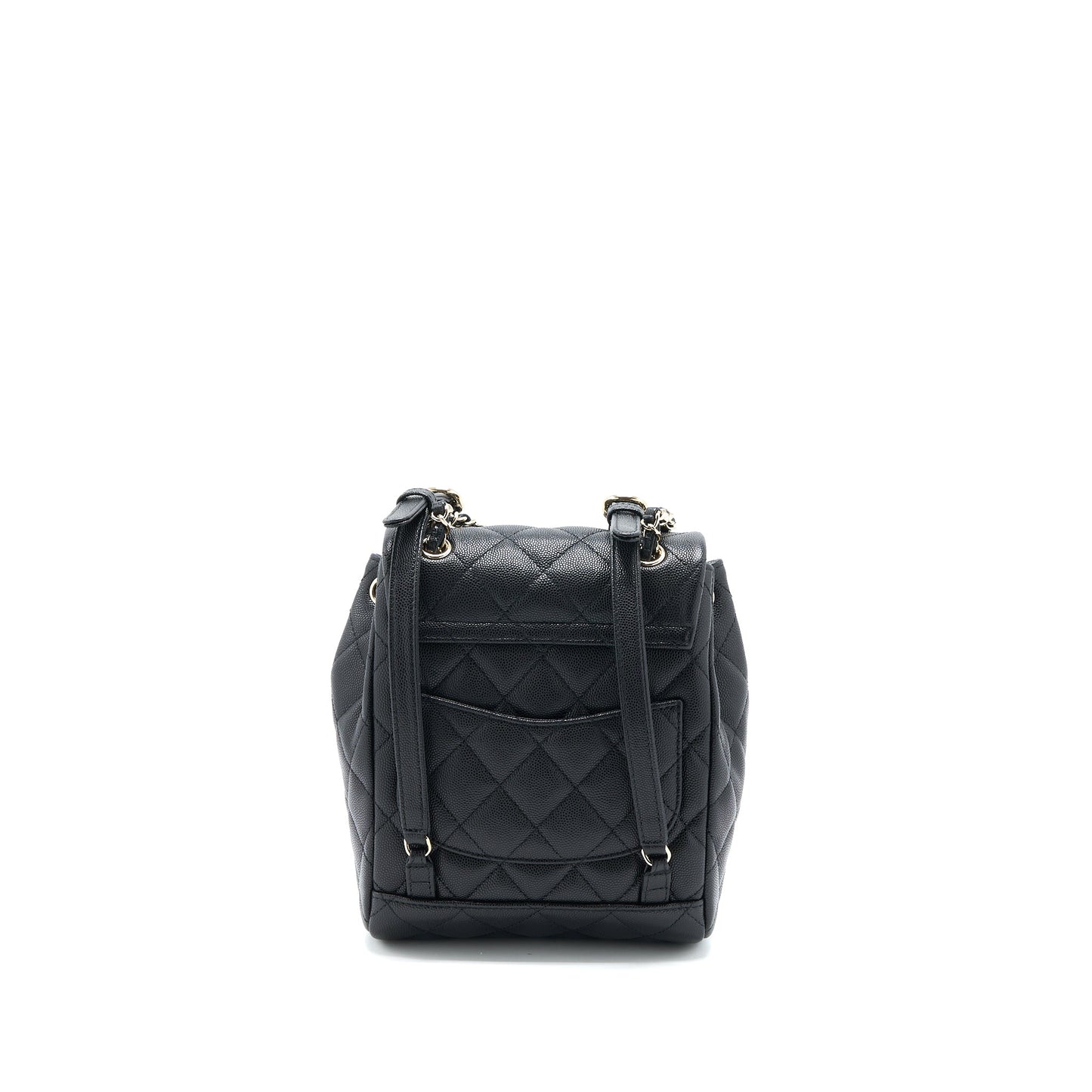 Chanel 23p Mini Flap Backpack Caviar Black L (Microchip)