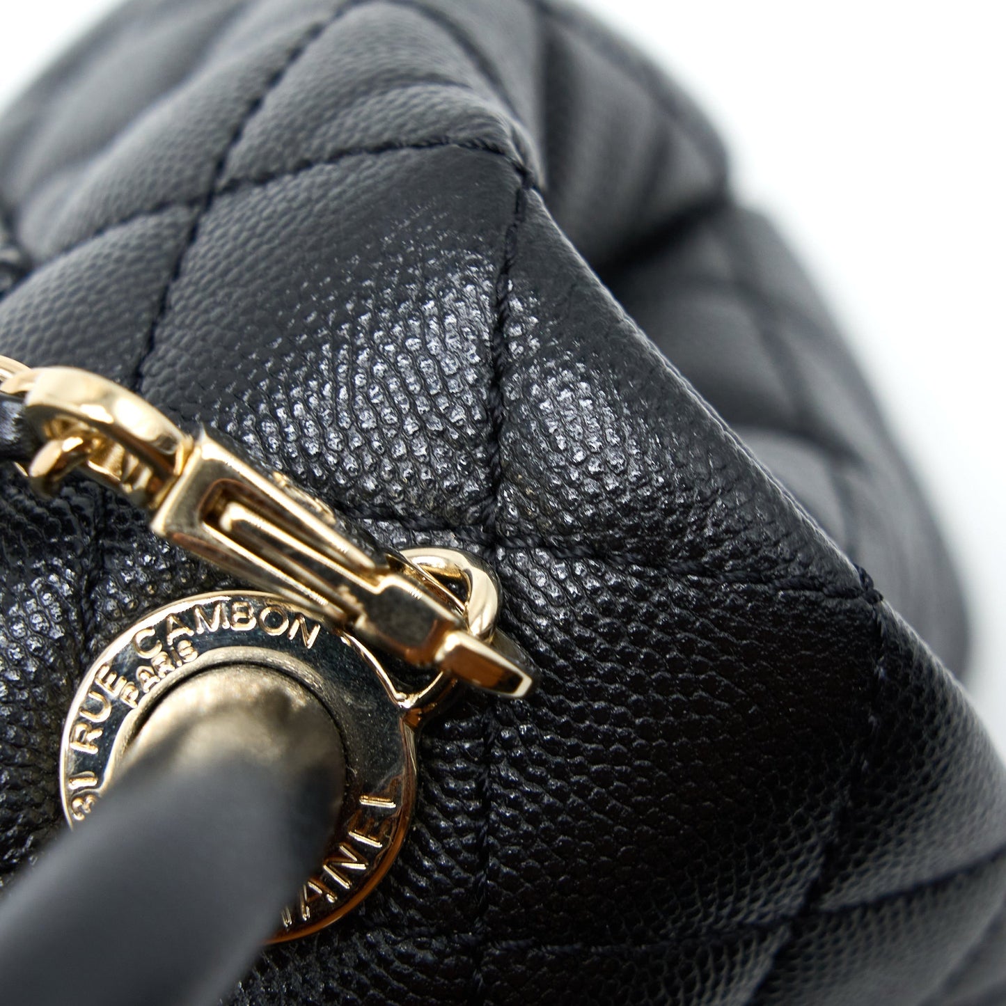 Chanel Extra Mini Coco Handle Caviar Black L