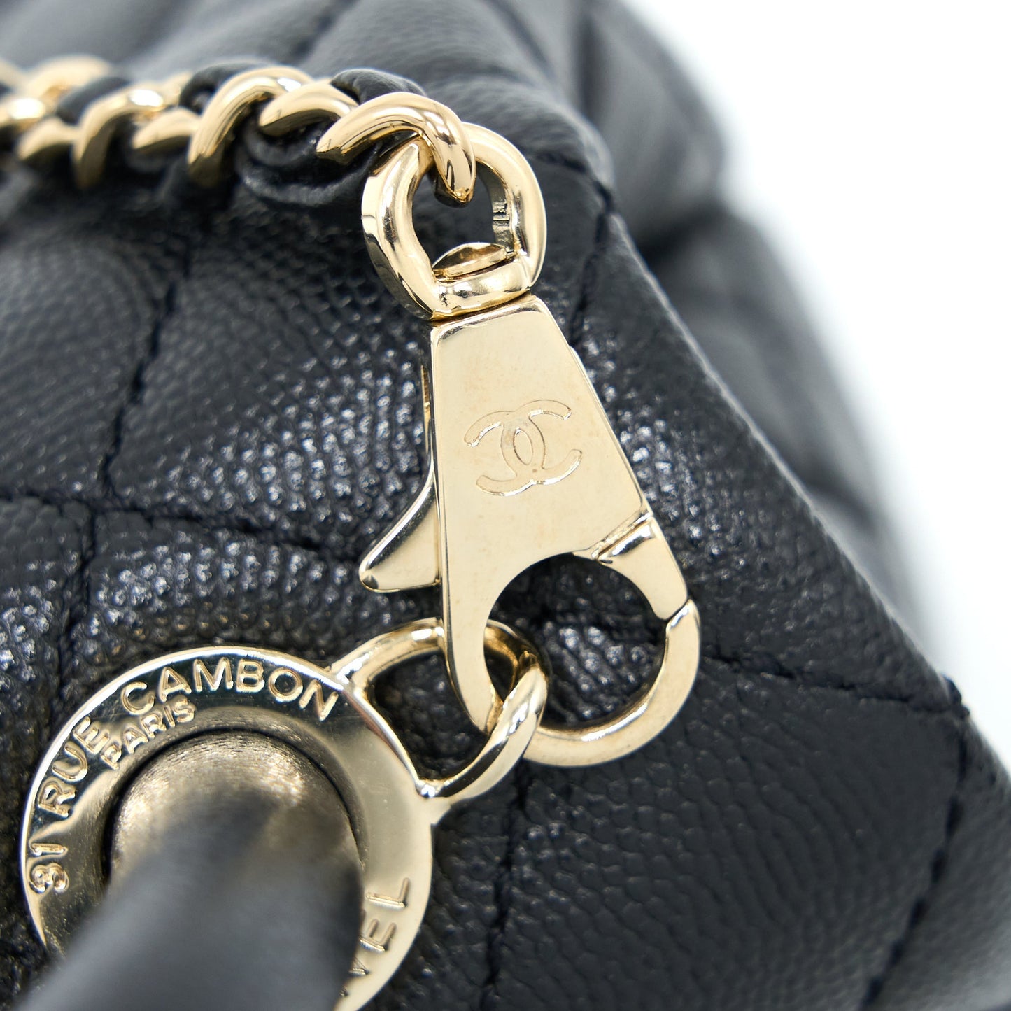 Chanel Extra Mini Coco Handle Caviar Black L