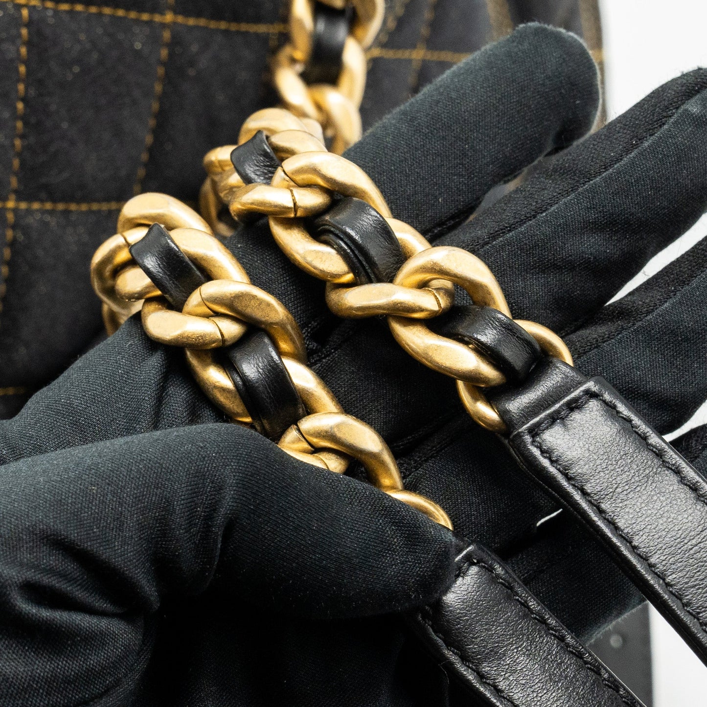 Chanel 23S flap backpack denim dark blue with brushed  (microchip)