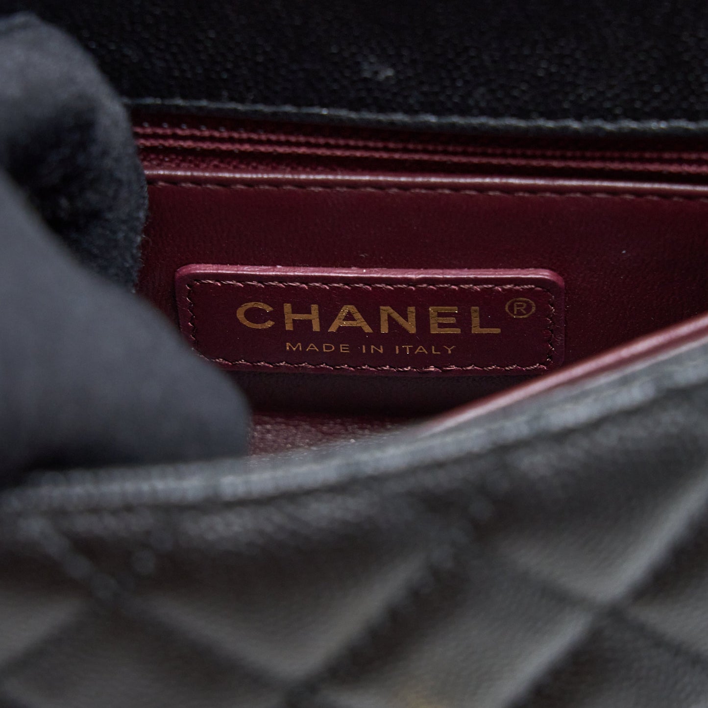 Chanel Extra Mini Coco Handle Caviar Black L