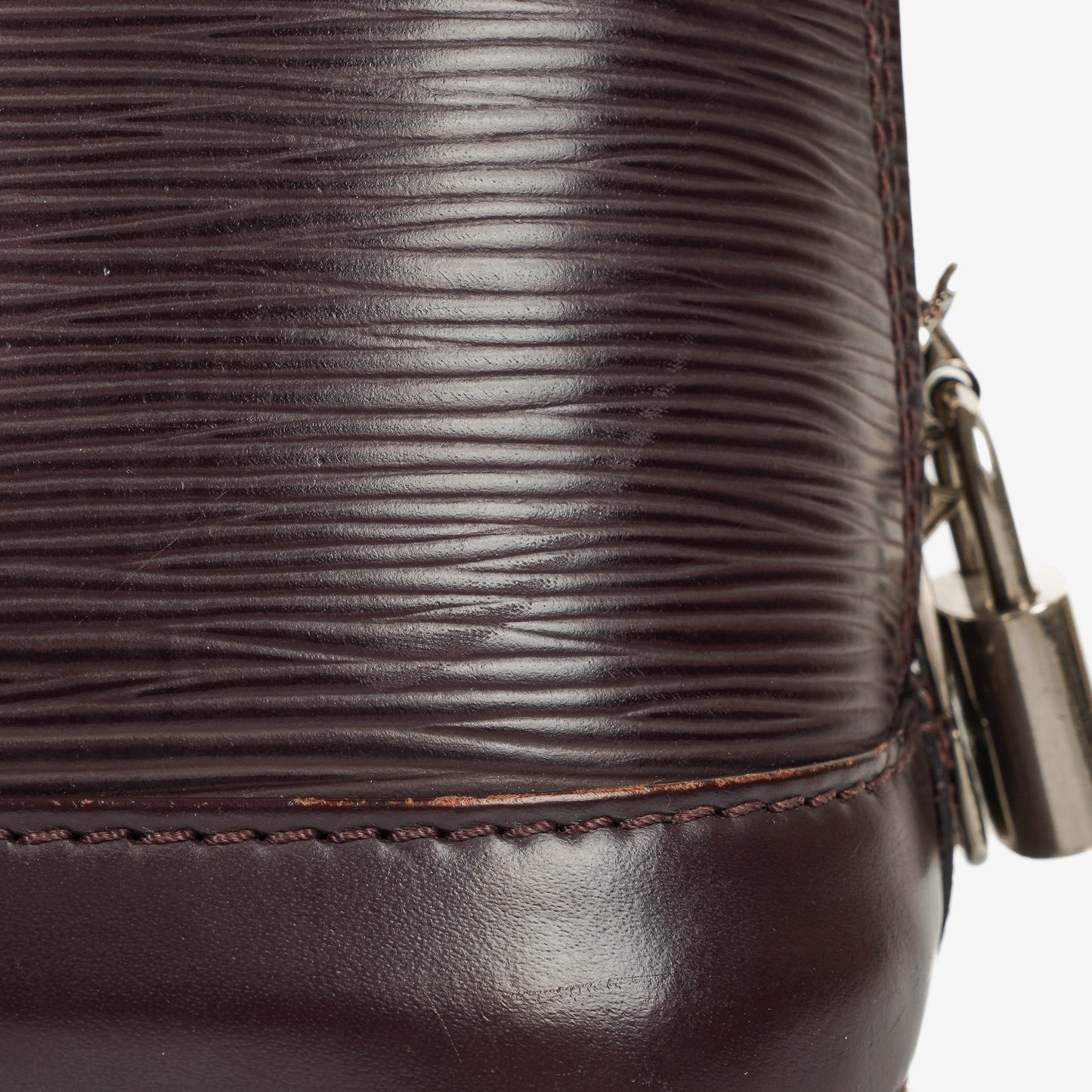 Louis Vuitton Alma BB EPI Quetsche Leather Handbag