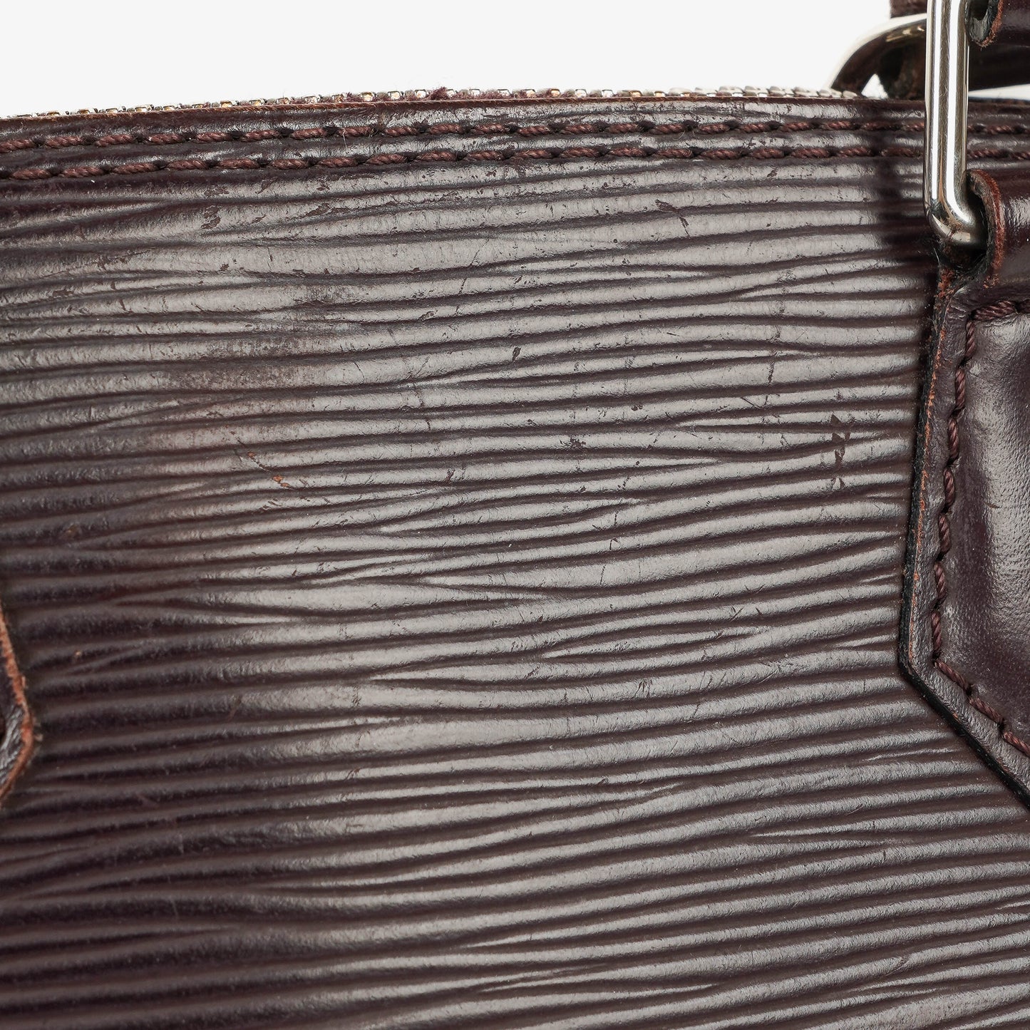 Louis Vuitton Alma BB EPI Quetsche Leather Handbag