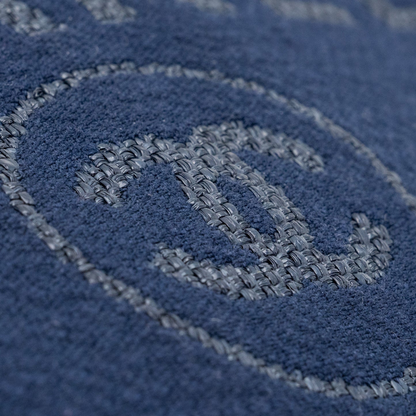 CHANEL SMALL DEAUVILLE TOTE BAG CANVAS NAVY  (Microchip)