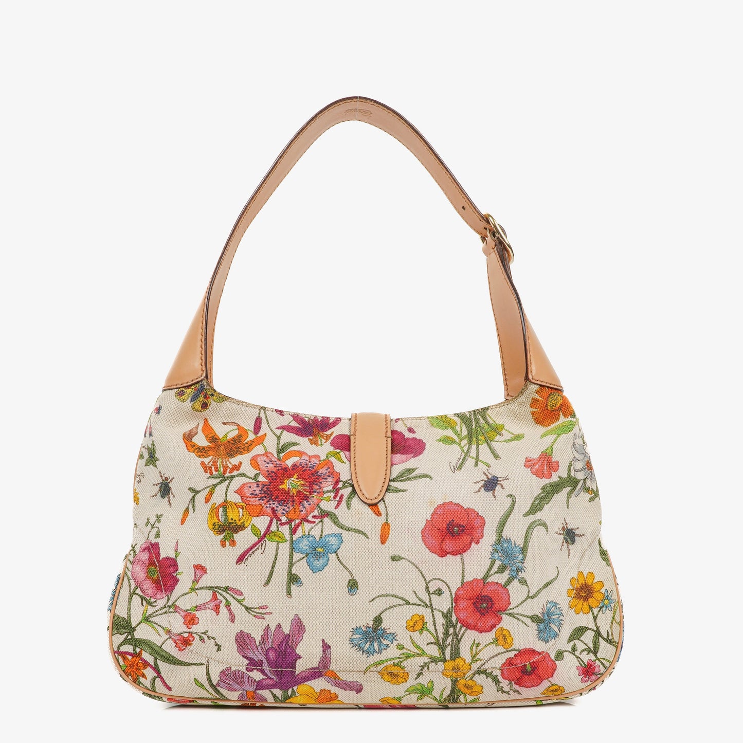 Gucci New Jackie Flora Canvas Shouder Bag