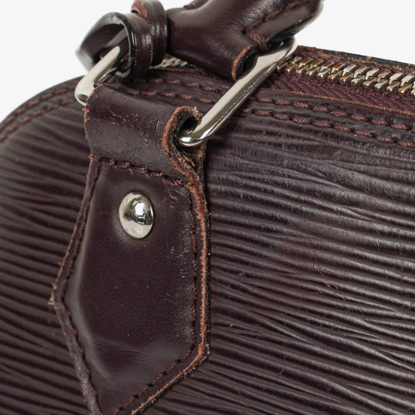 Louis Vuitton Alma BB EPI Quetsche Leather Handbag