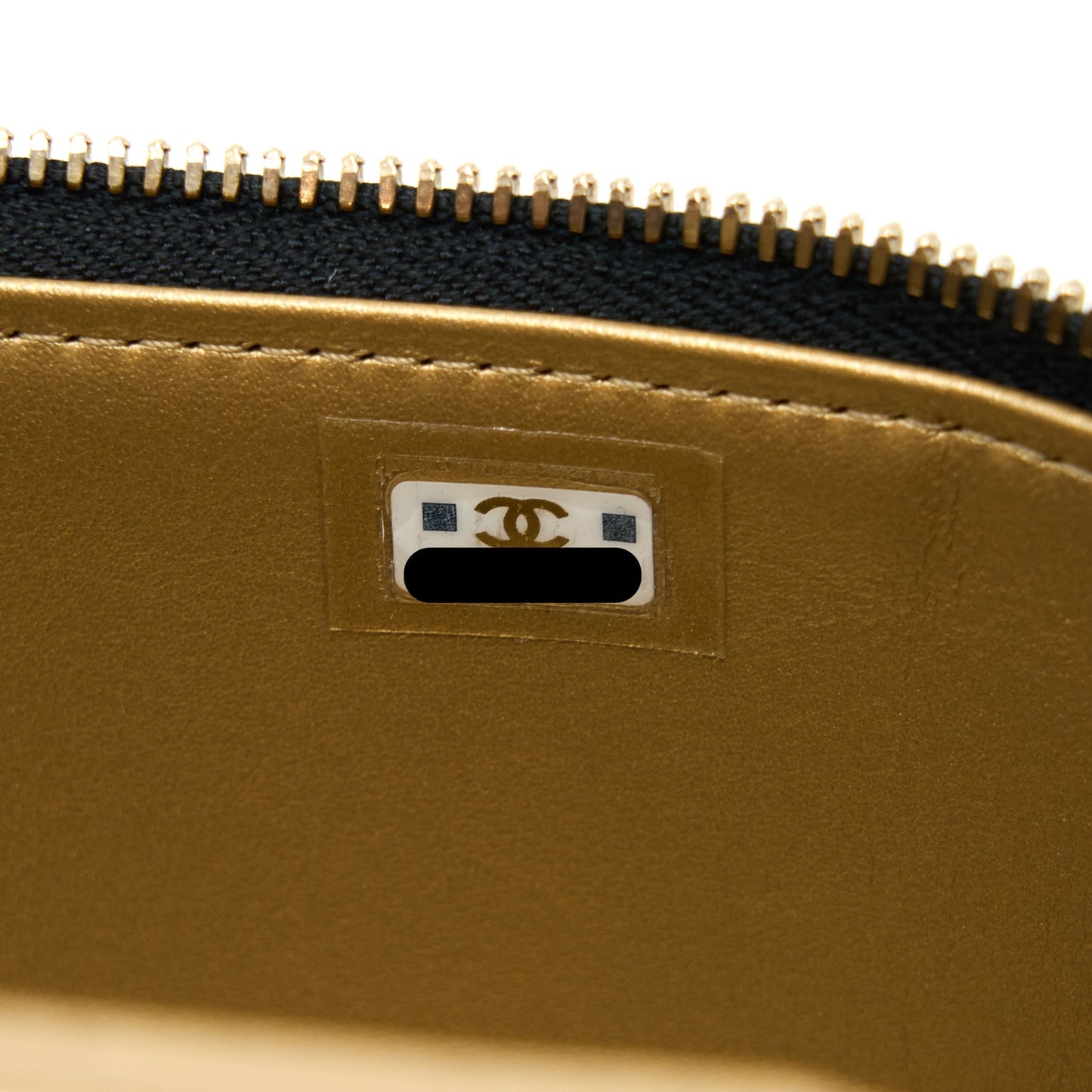 Chanel Pearl Crush Long Vanity Lambskin Black  (Microchip)