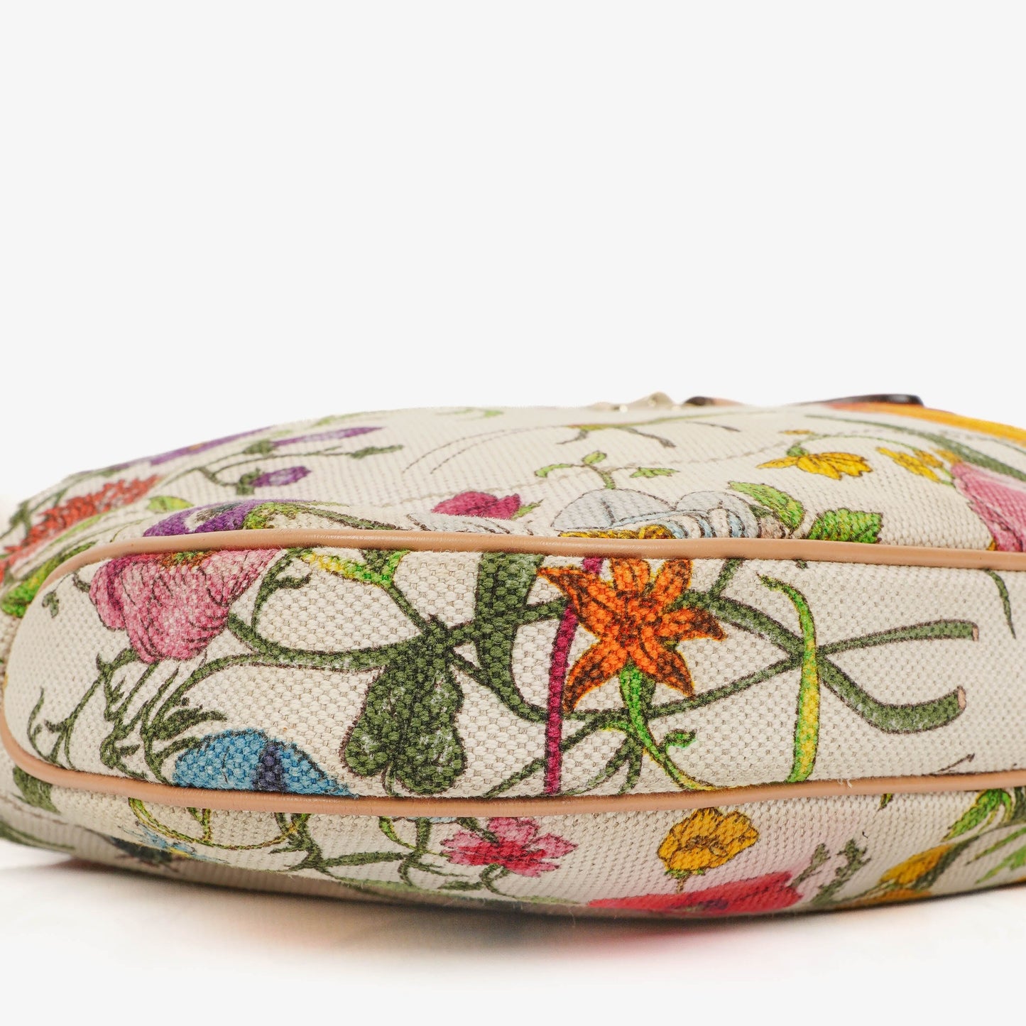 Gucci New Jackie Flora Canvas Shouder Bag