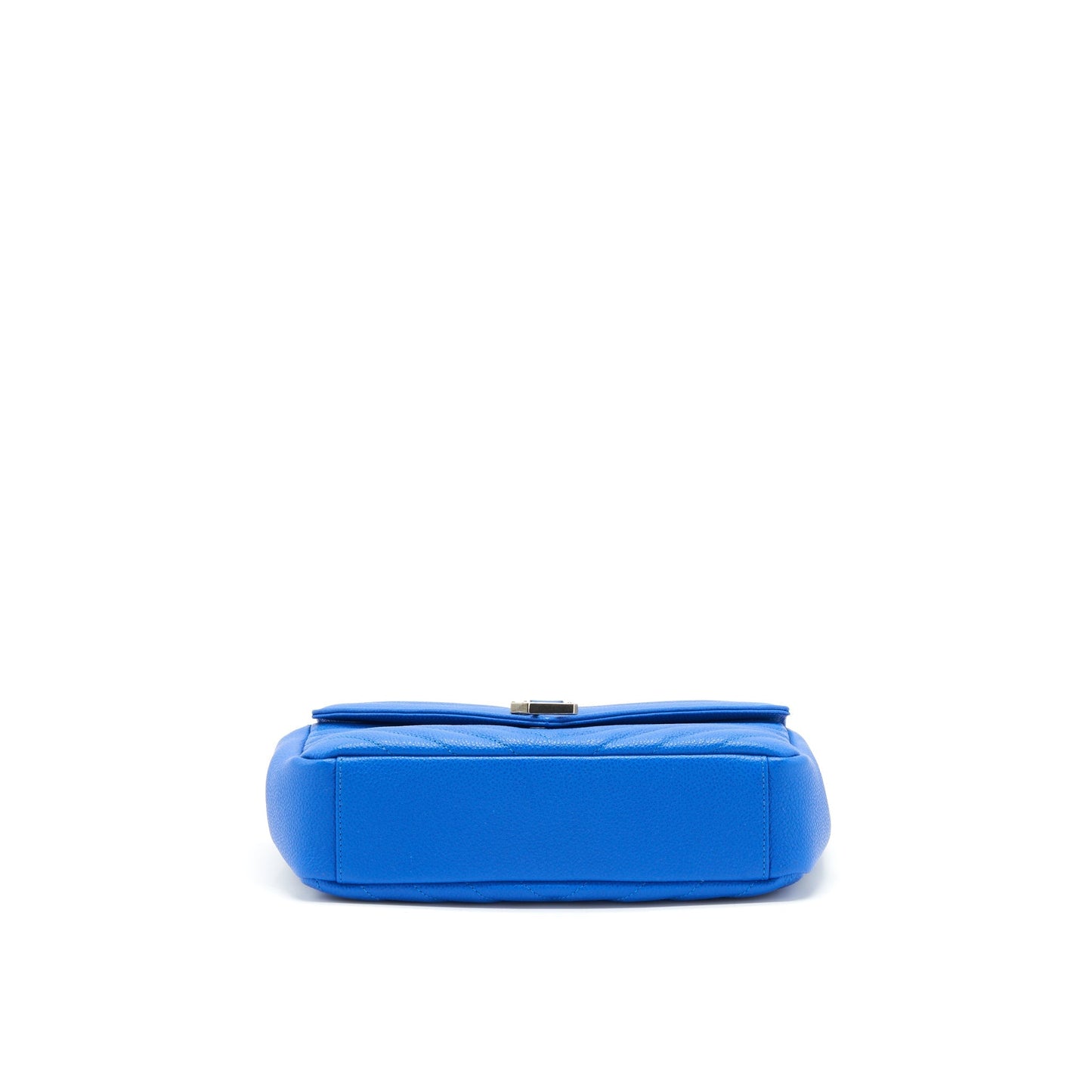 Saint laurent Mini College Purse grained calfskin blue ruthenium Hardware