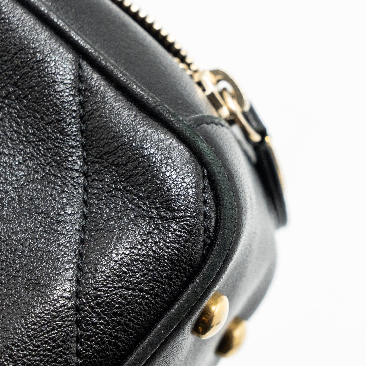 Chanel zipper camera chain bag lambskin black