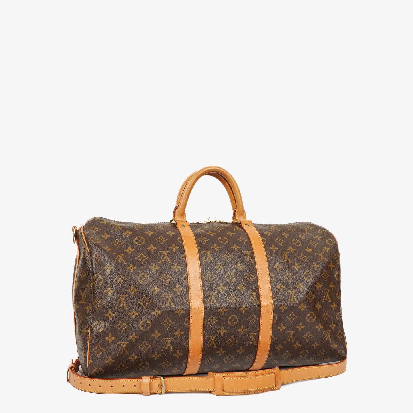 Louis Vuitton Keepall 50 Bandoulière Monogram Canvas Travel Bag