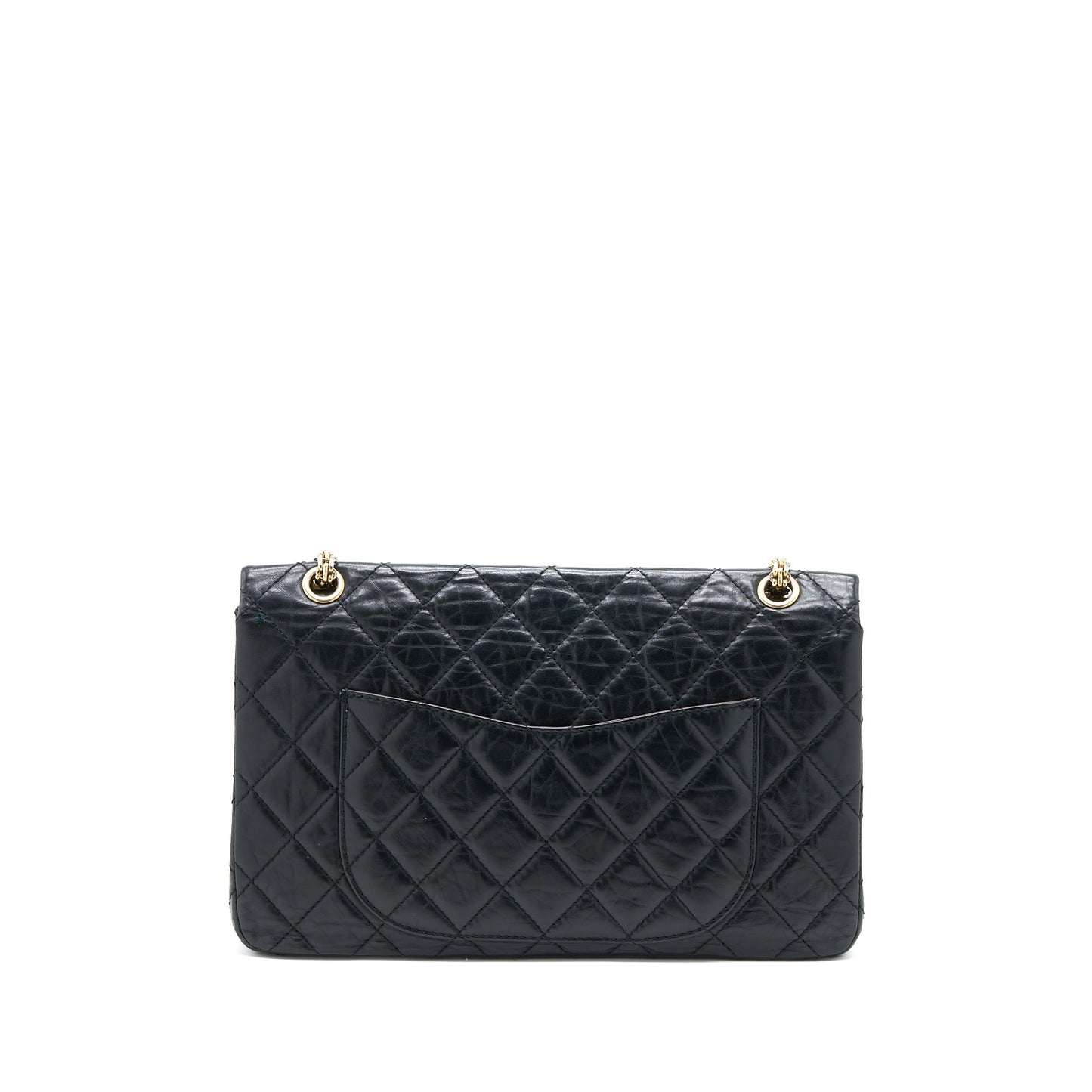 Chanel 2.55 227 Maxi Reissue Flap Bag Aged Calfskin Black L