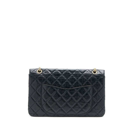 Chanel 2.55 227 Maxi Reissue Flap Bag Aged Calfskin Black L