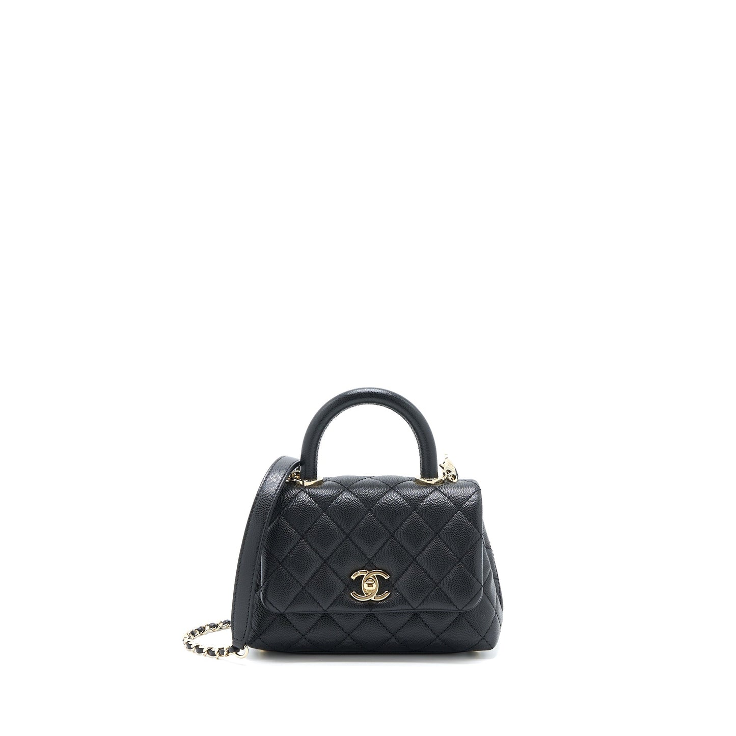 Chanel Extra Mini Coco Handle Caviar Black L