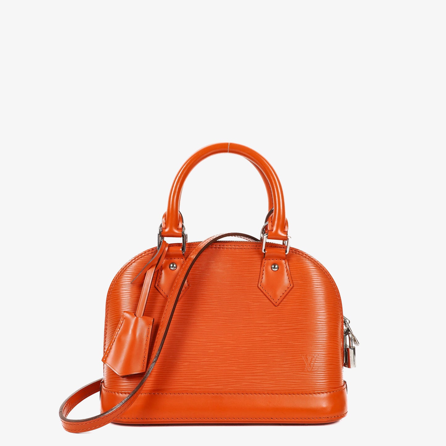 Louis Vuitton Alma BB Piment EPI Leather Handbag