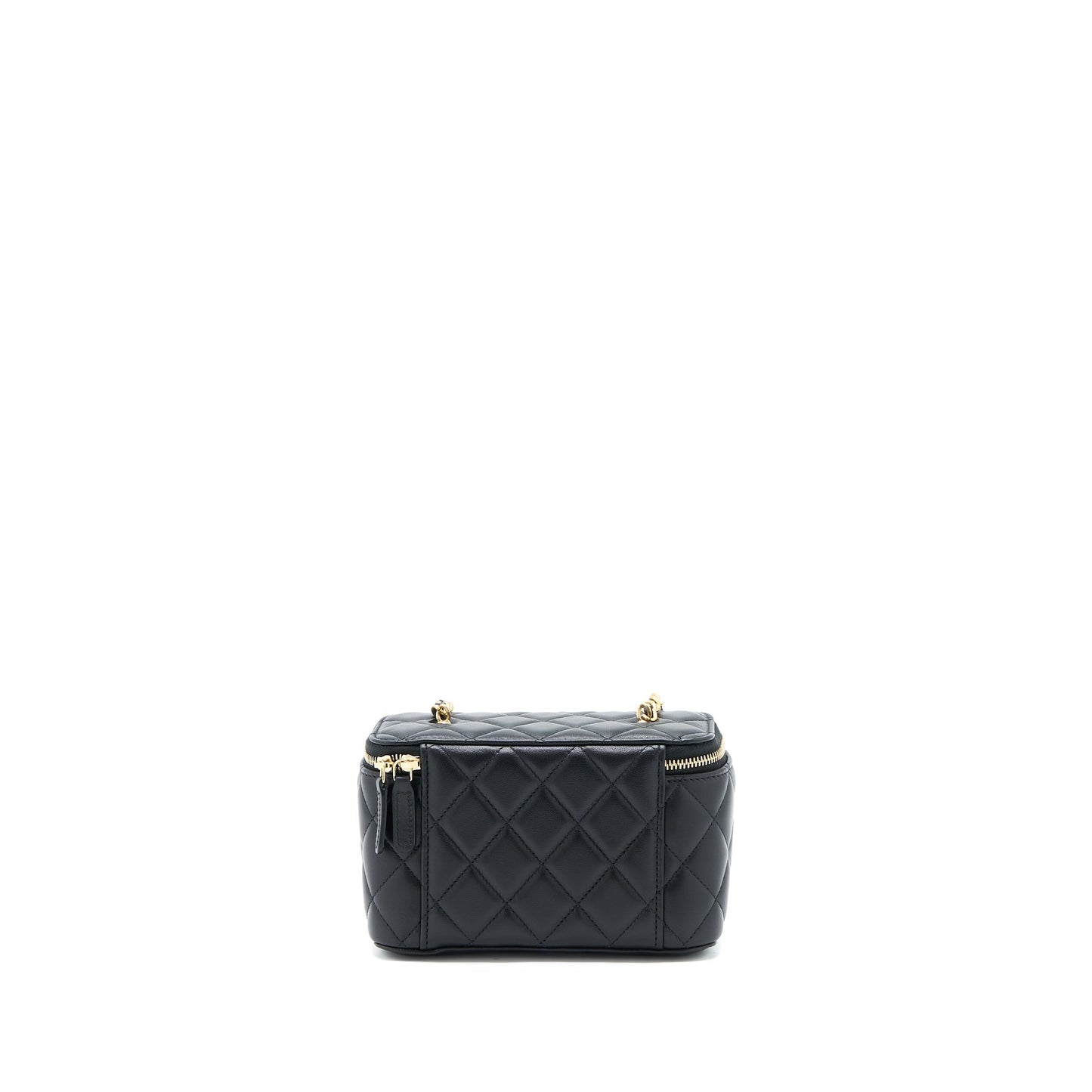 Chanel Pearl Crush Long Vanity Lambskin Black  (Microchip)