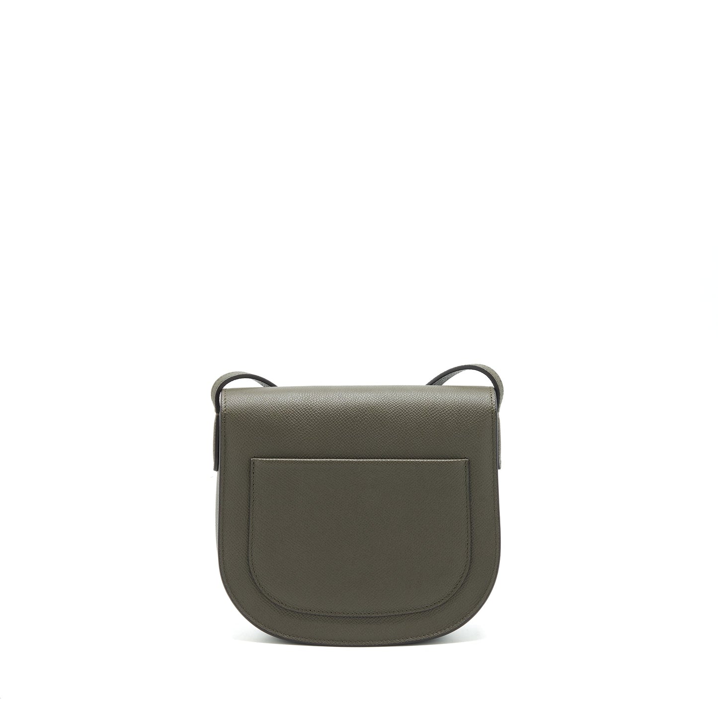 Celine Small Trotteur Purse grained calfskin Olive green