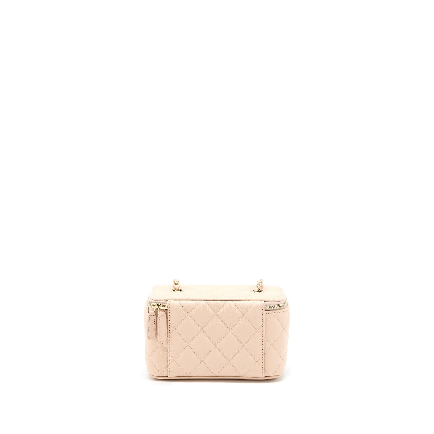 Chanel Long Vanity Case Caviar Light Pink L