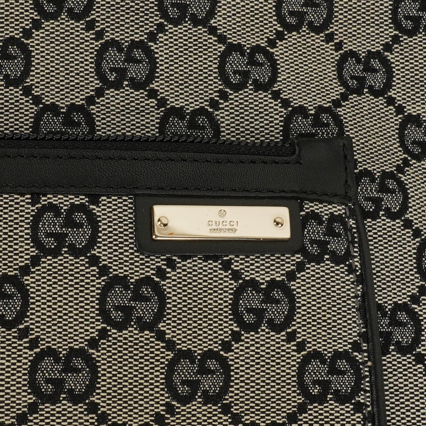 Gucci Monogram Canvas Hobo Bag