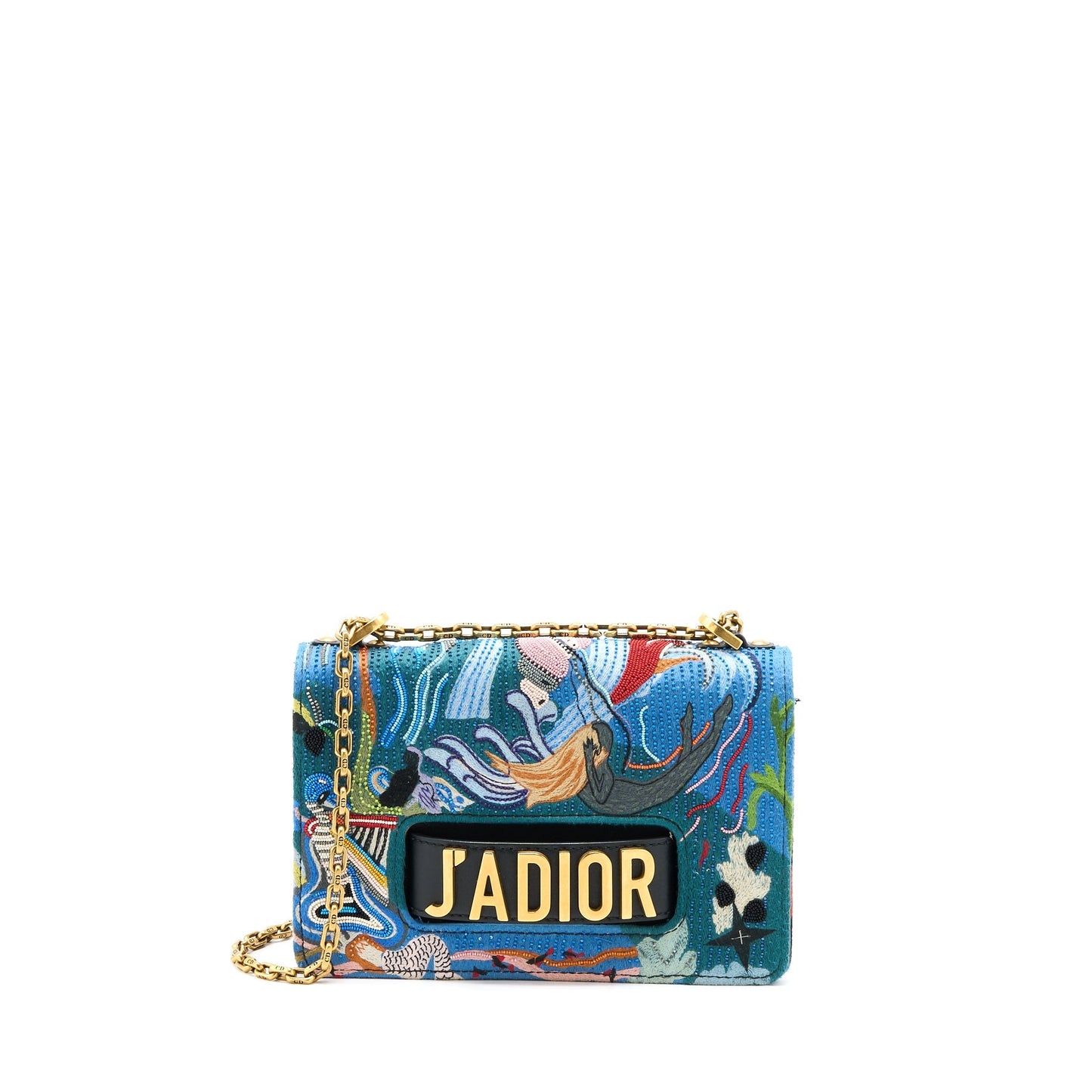 Dior J’adior Flap Purse Embroidery / Calfskin Multicoloured