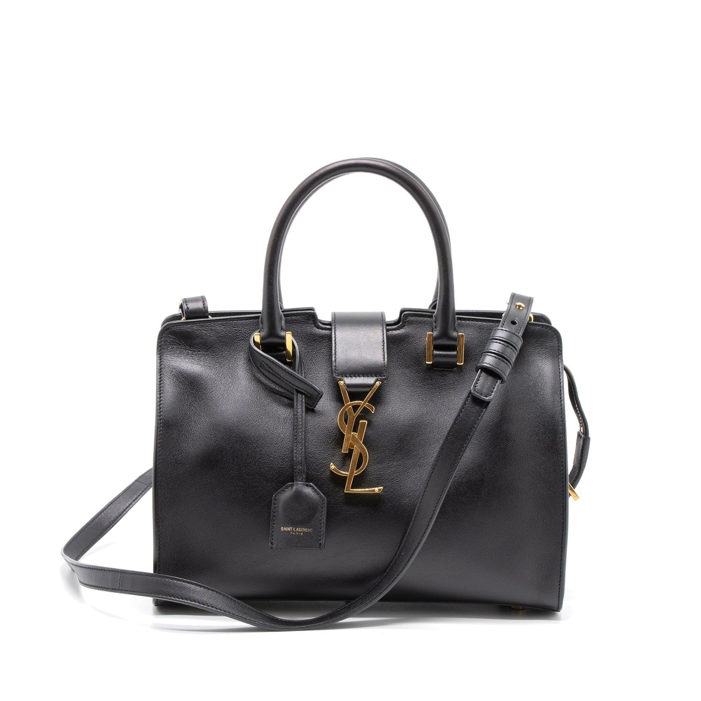 Saint Laurent Cabas Tote Calfskin Black