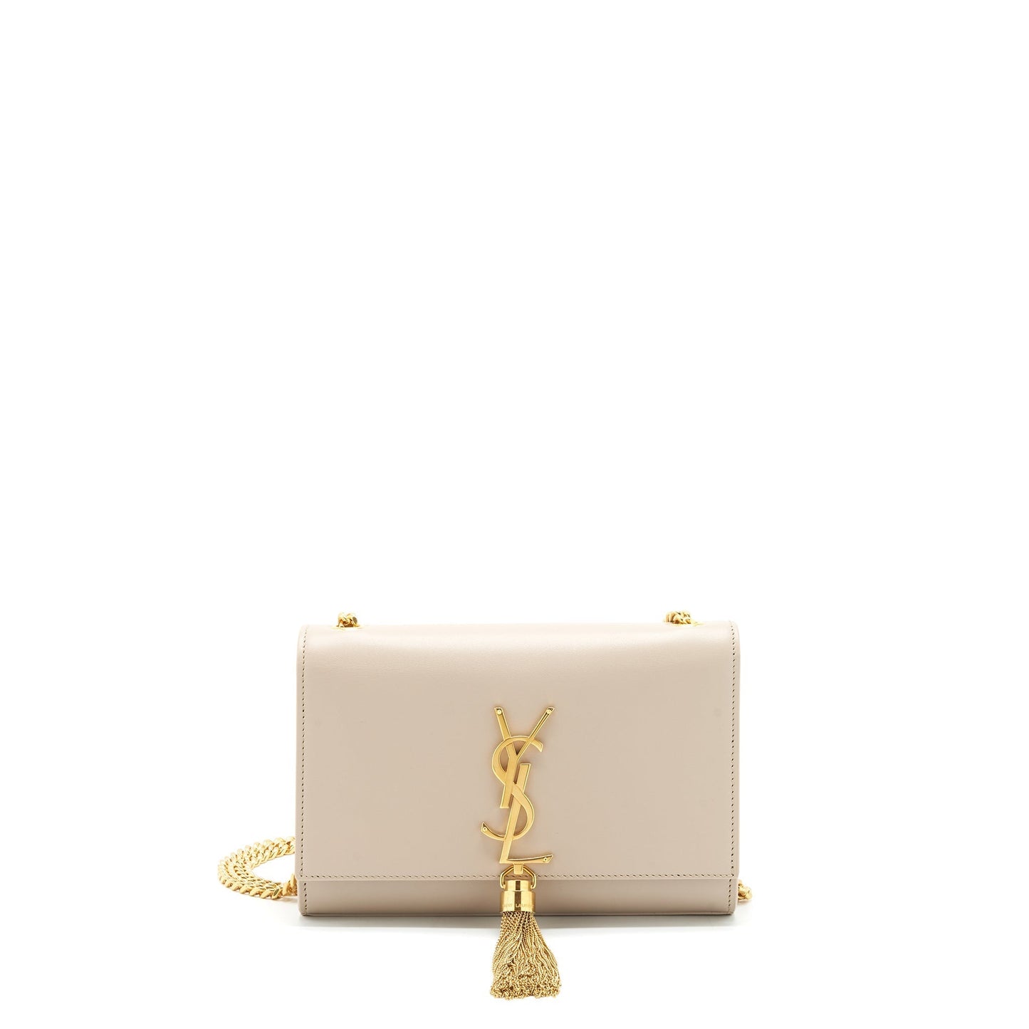 Saint Laurent kate Purse with Tassel beige