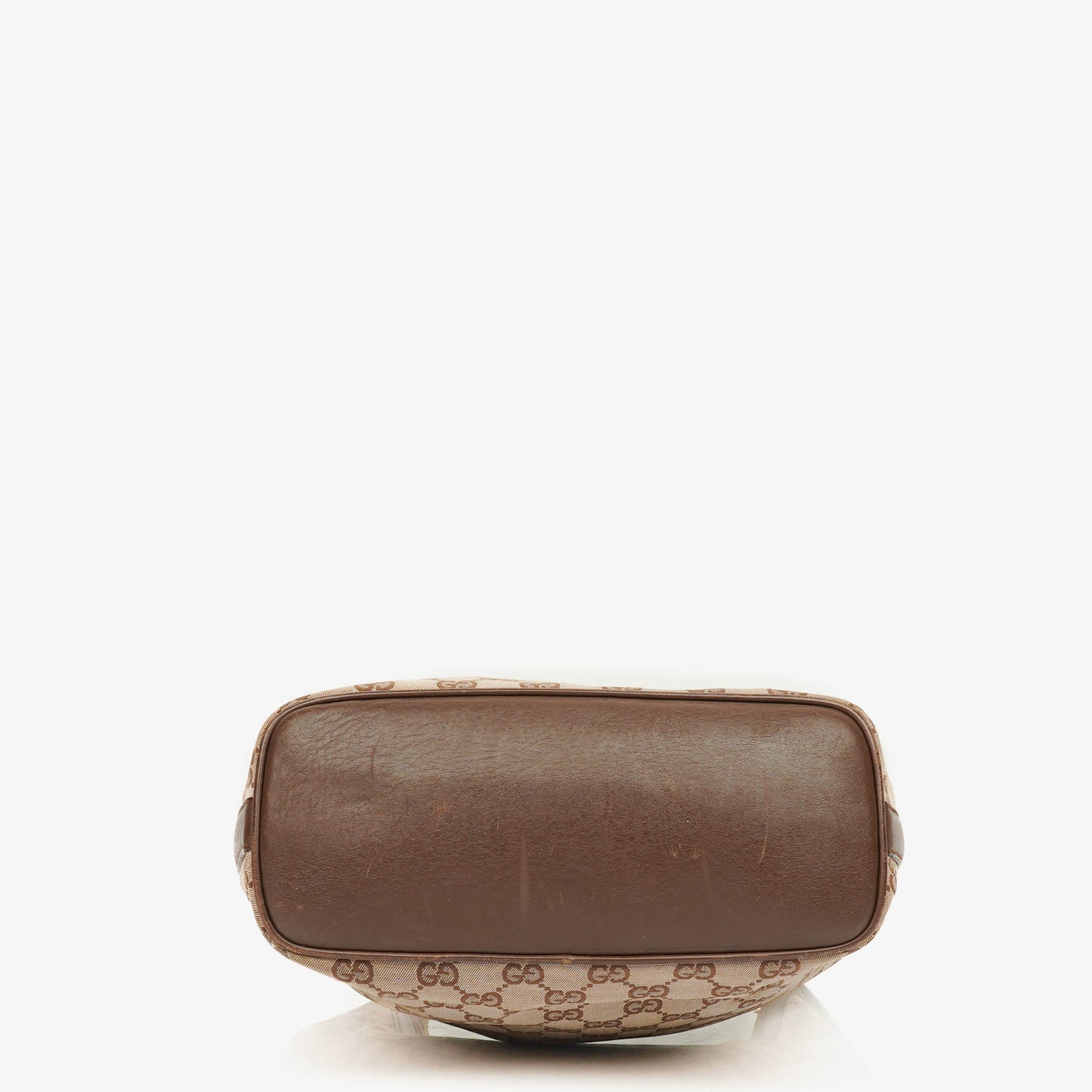 Gucci Monogram Canvas and Leather Hobo Shoulder Bag