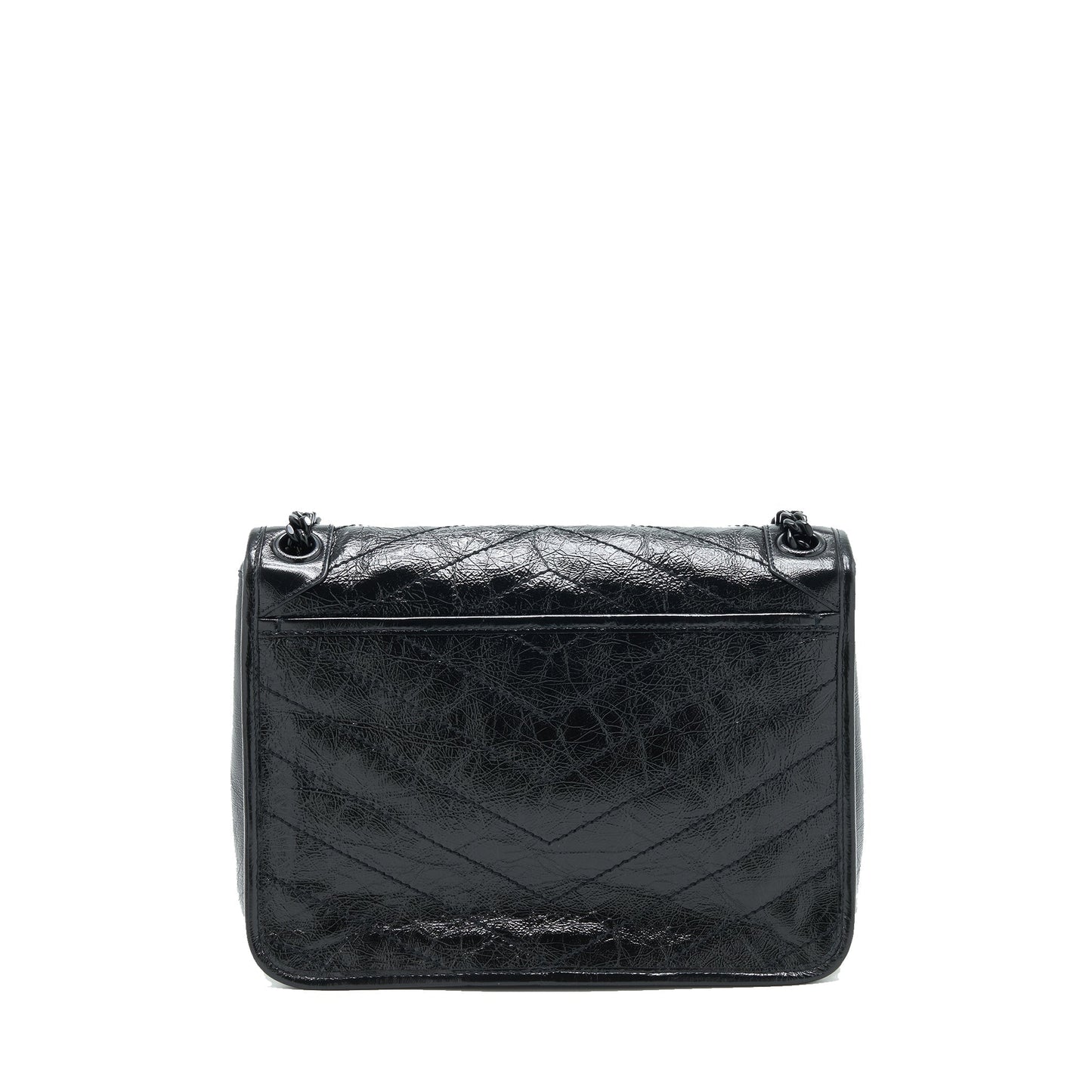 Saint Laurent Medium Niki Purse crinkled Vintage so black