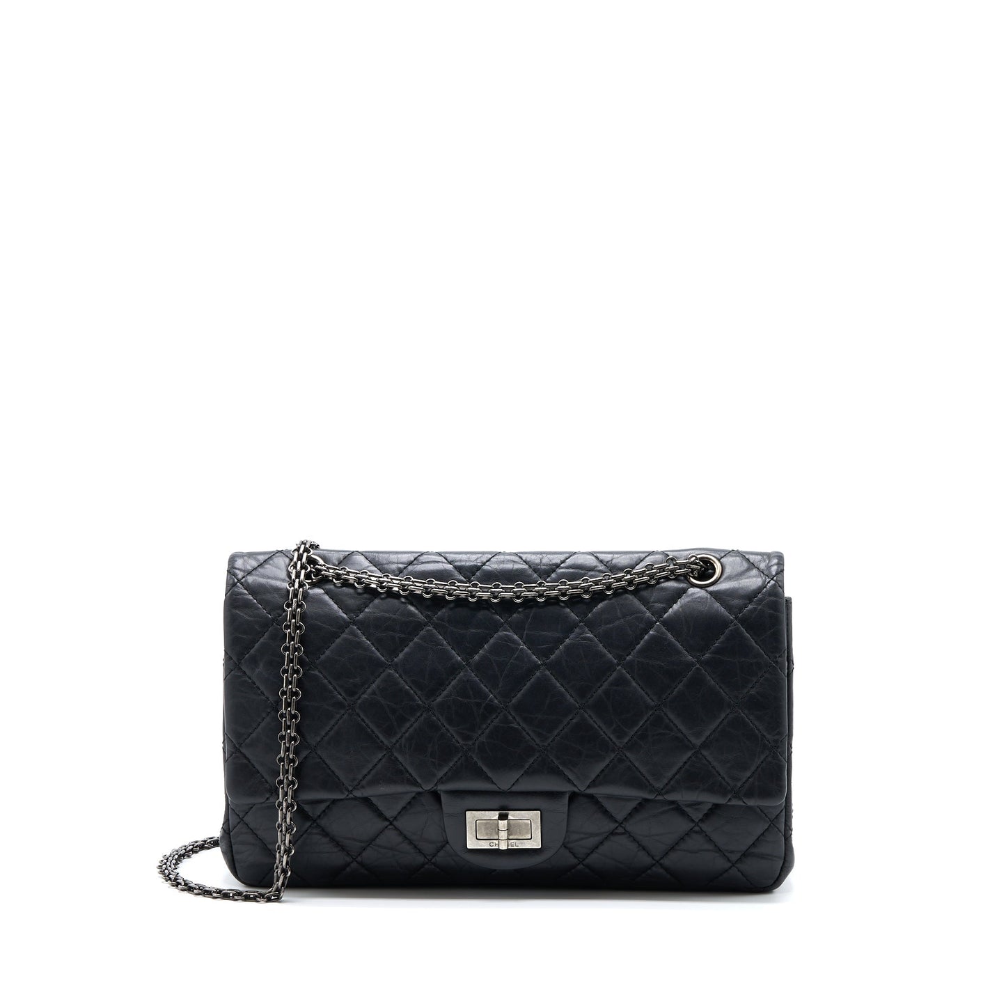 Chanel 2.55 Reissue 227 Aged Calfskin Black Ruthenium